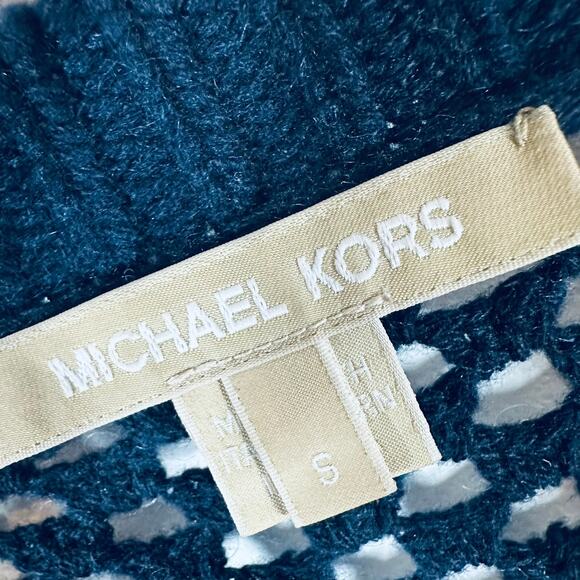 MICHAEL KORS Designer Cashmere sequin Open Knit Top Womans Small - Picture 7 of 12